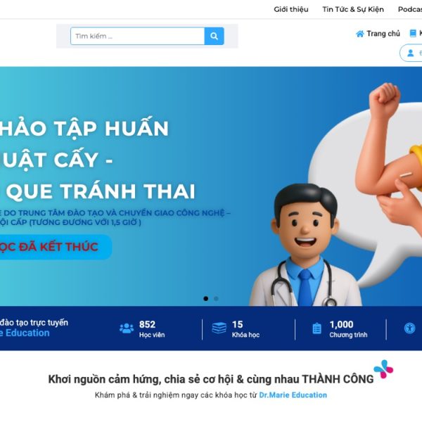 Dr.Marie Edu – Nền tảng đào tạo trực tuyến